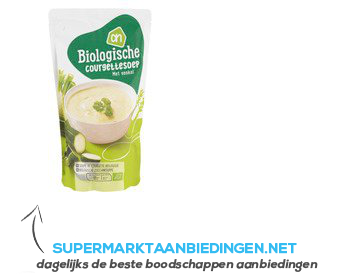 AH Biologisch Courgettesoep in zak aanbieding