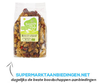 AH Biologisch Fruit & pittenmix aanbieding