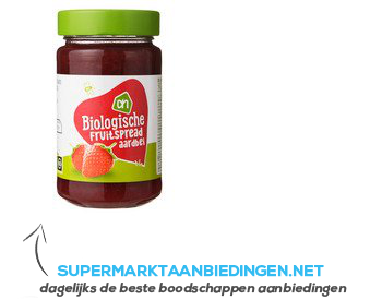 AH Biologisch Fruitspread aardbei aanbieding