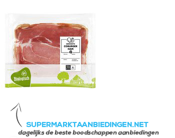 AH Biologisch Gerookte Coburger ham aanbieding