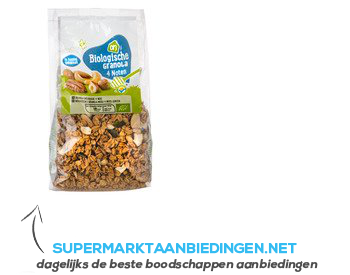 AH Biologisch Granola 4 noten aanbieding