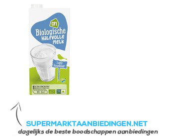 AH Biologisch Halfvolle melk houdbaar aanbieding