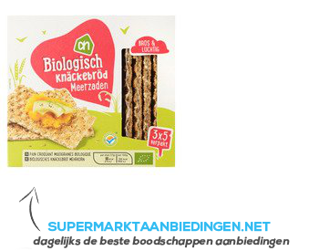 AH Biologisch Knäckebröd meerzaden aanbieding