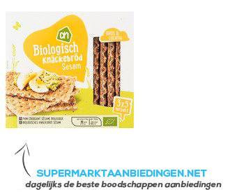 AH Biologisch Knäckebröd sesam aanbieding