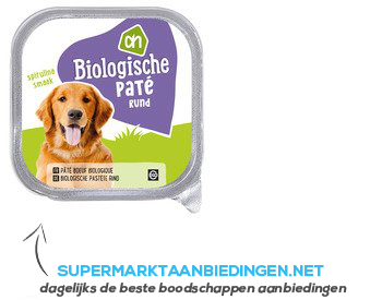 AH Biologisch Paté rund aanbieding