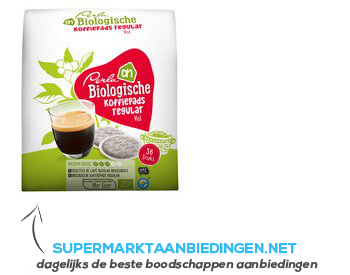 AH Biologisch Perla koffiepads regular aanbieding