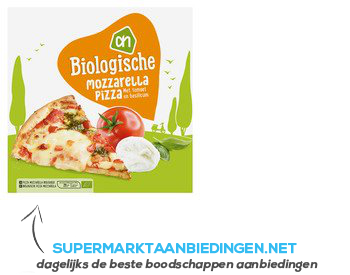 AH Biologisch Pizza mozzarella aanbieding