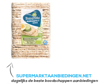 AH Biologisch Rijstwafels quinoa aanbieding