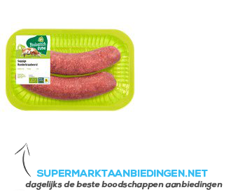 AH Biologisch Runderbraadworst aanbieding