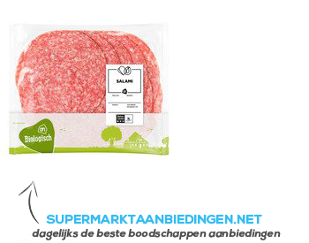 AH Biologisch Salami aanbieding