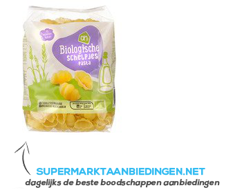 AH Biologisch Schelpjes pasta aanbieding