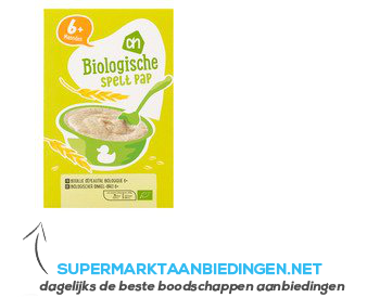 AH Biologisch Spelt pap 6 mnd aanbieding