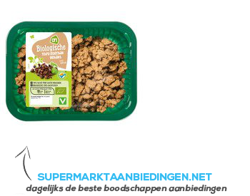 AH Biologisch Tofu roerbakgehakt fijn gekruid aanbieding