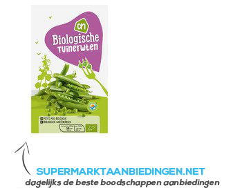 AH Biologisch Tuinerwten aanbieding