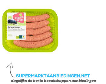 AH Biologisch Varkenschipolata aanbieding