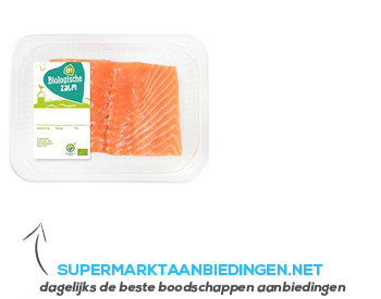 AH Biologisch Verse zalm aanbieding