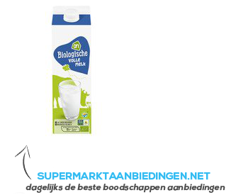 AH Biologisch Volle melk aanbieding