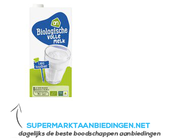 AH Biologisch Volle melk houdbaar aanbieding