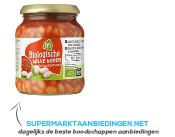 AH Biologisch Witte bonen in tomatensaus aanbieding