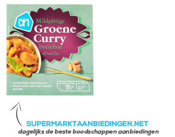 AH Boemboe groene curry aanbieding