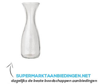 AH Bormioli karaf glas 0,5 l aanbieding