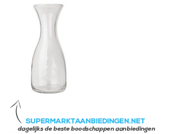 AH Bormioli karaf glas 1 l aanbieding