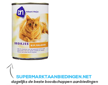 AH Brokjes kip-kalkoen (voor de kat) aanbieding