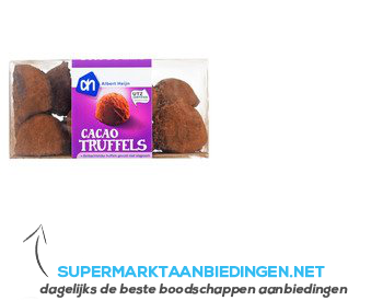 AH Cacao truffels aanbieding