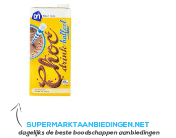 AH Choc melk halfvol aanbieding