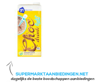 AH Choc melk Light aanbieding