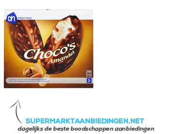 AH Choco's amandel aanbieding