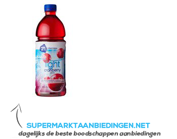 AH Cranberry light drink aanbieding