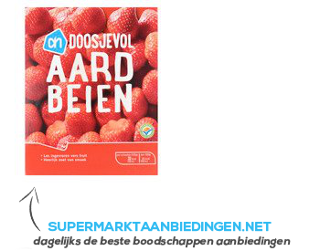 AH Doosjevol aardbeien aanbieding