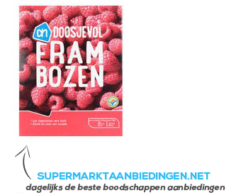 AH Doosjevol frambozen aanbieding