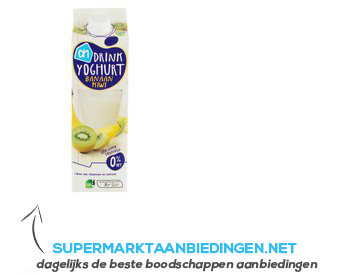 AH Drinkyoghurt banaan/ kiwi 0% aanbieding