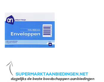 AH Enveloppen 114 x 162 mm aanbieding