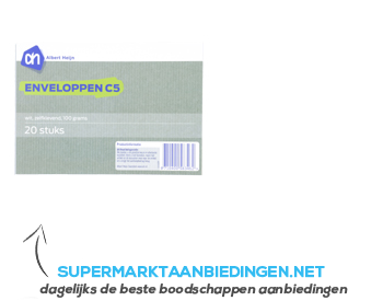 AH Enveloppen C5 wit aanbieding