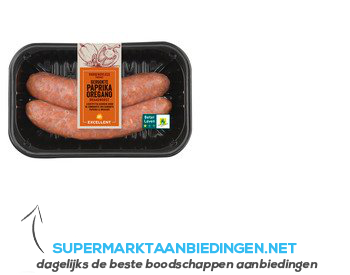 AH Excellent Braadworst paprika & oregano aanbieding