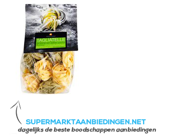 AH Excellent Pasta tagliatelle groene en witte pasta aanbieding