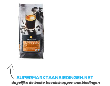 AH Excellent Perla espresso dark roast bonen aanbieding