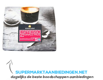 AH Excellent Perla espresso originale pads aanbieding