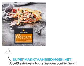 AH Excellent Steenoven pizza due prosciutti aanbieding