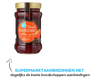 AH Extra jam aardbeien aanbieding