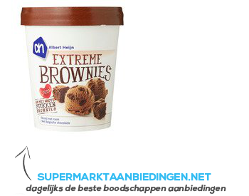 AH Extreme brownies ijs aanbieding