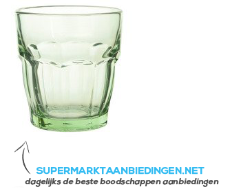 AH Facetglas groen 27 cl aanbieding