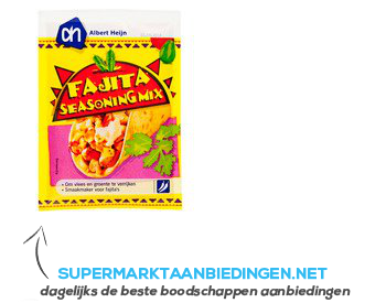 AH Fajita seasoning mix aanbieding