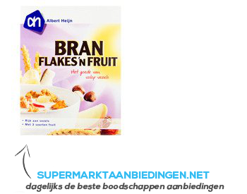 AH Fibre flakes & fruit aanbieding