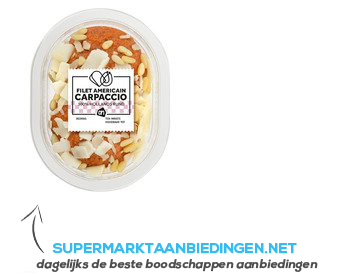 AH Filet americain carpaccio aanbieding