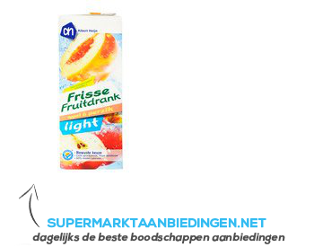 AH Frisse fruitdrank appel-perzik light