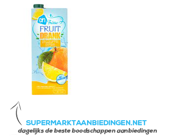 AH Frisse fruitdrank sinaasappel-citroen aanbieding